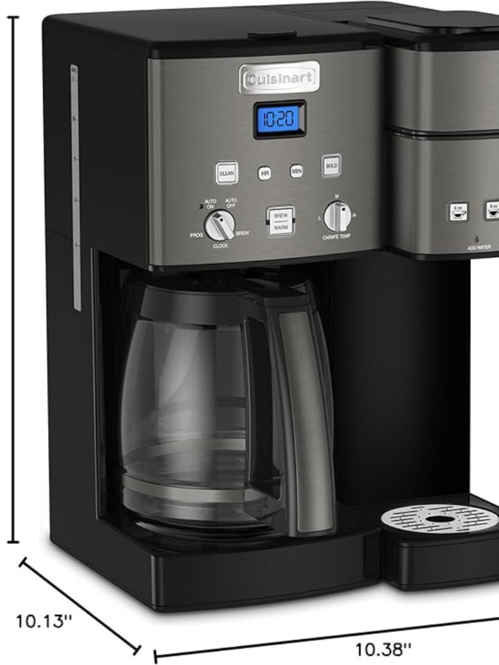 Cuisinart Black Stainless Coffee Center 2-in-1 12 cup Coffeemaker & Single Serve - Picture 6 of 6